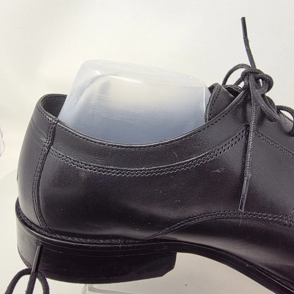 J. Murphy Johnston & Murphy Dress Shoes Men 11 WIDE Cap Toe Black Leather Oxford